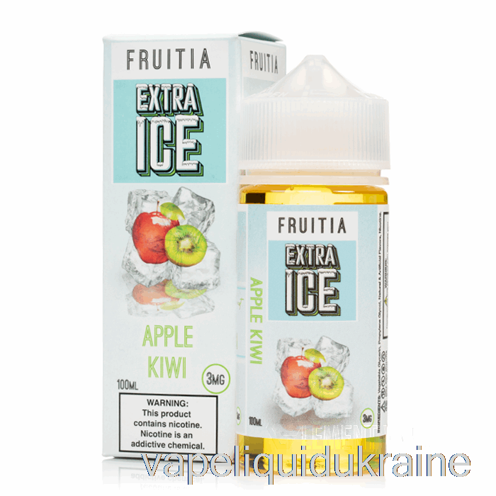 Vape Ukraine Apple Kiwi - Extra Ice - Fruitia - 100mL 0mg